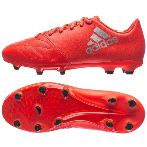 adidas X 16.3 Leather FG/AG Solar Red/Metallic 